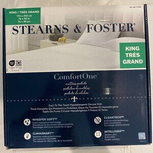 Stearns & Foster Mattress Protector, King or Queen, NWT
